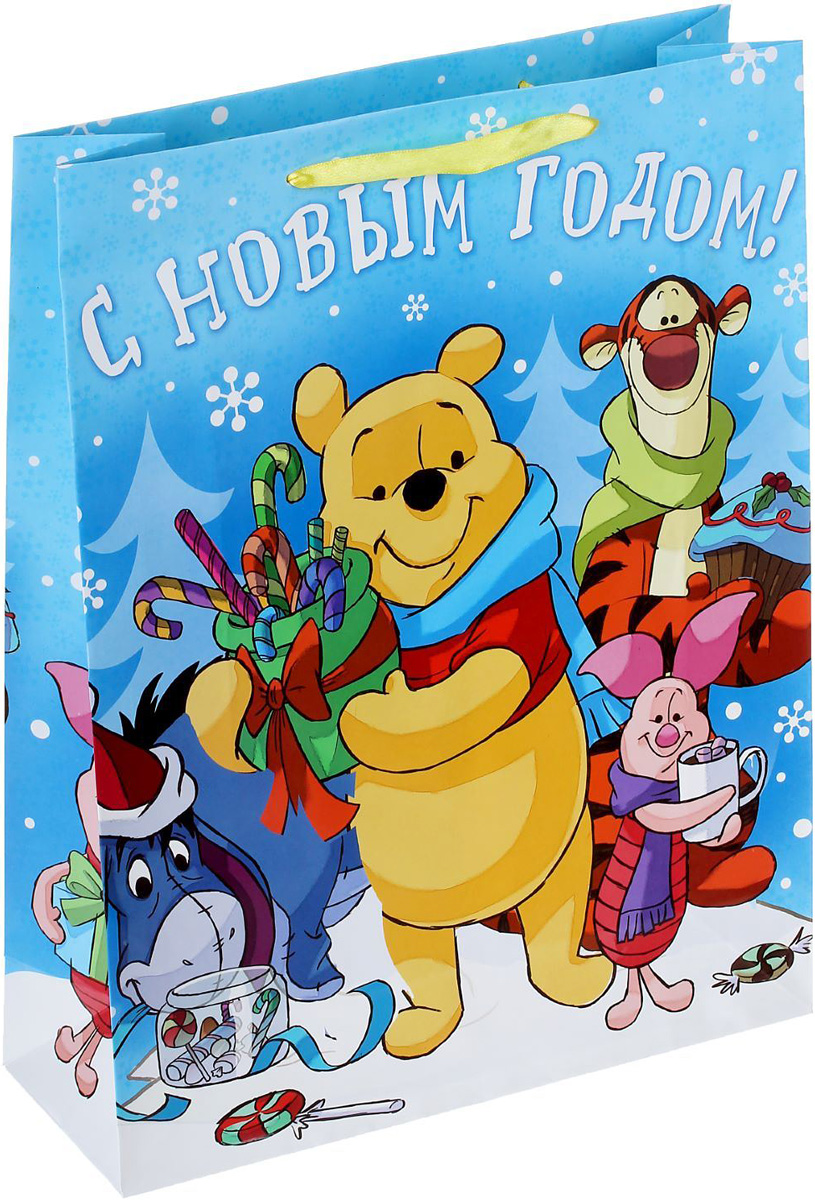 Пакет подарочный Disney Медвежонок Винни и его друзья. Сладкого Нового года!, 31 х 40 х 9 см. 13521171352117 Пакет подарочный Disney Медвежонок Винни и его друзья. Сладкого Нового года!, 31 х 40 х 9 см. 13521171352117Сделанная своими руками оригинальная упаковка выделит презент из массы других, расскажет о ваших тёплых чувствах, наполнит праздник сказочной атмосферой. Благодаря нашему набору для творчества сделать её не составит труда! Следуйте инструкции, и вы легко создадите яркую, привлекающую внимание коробочку.