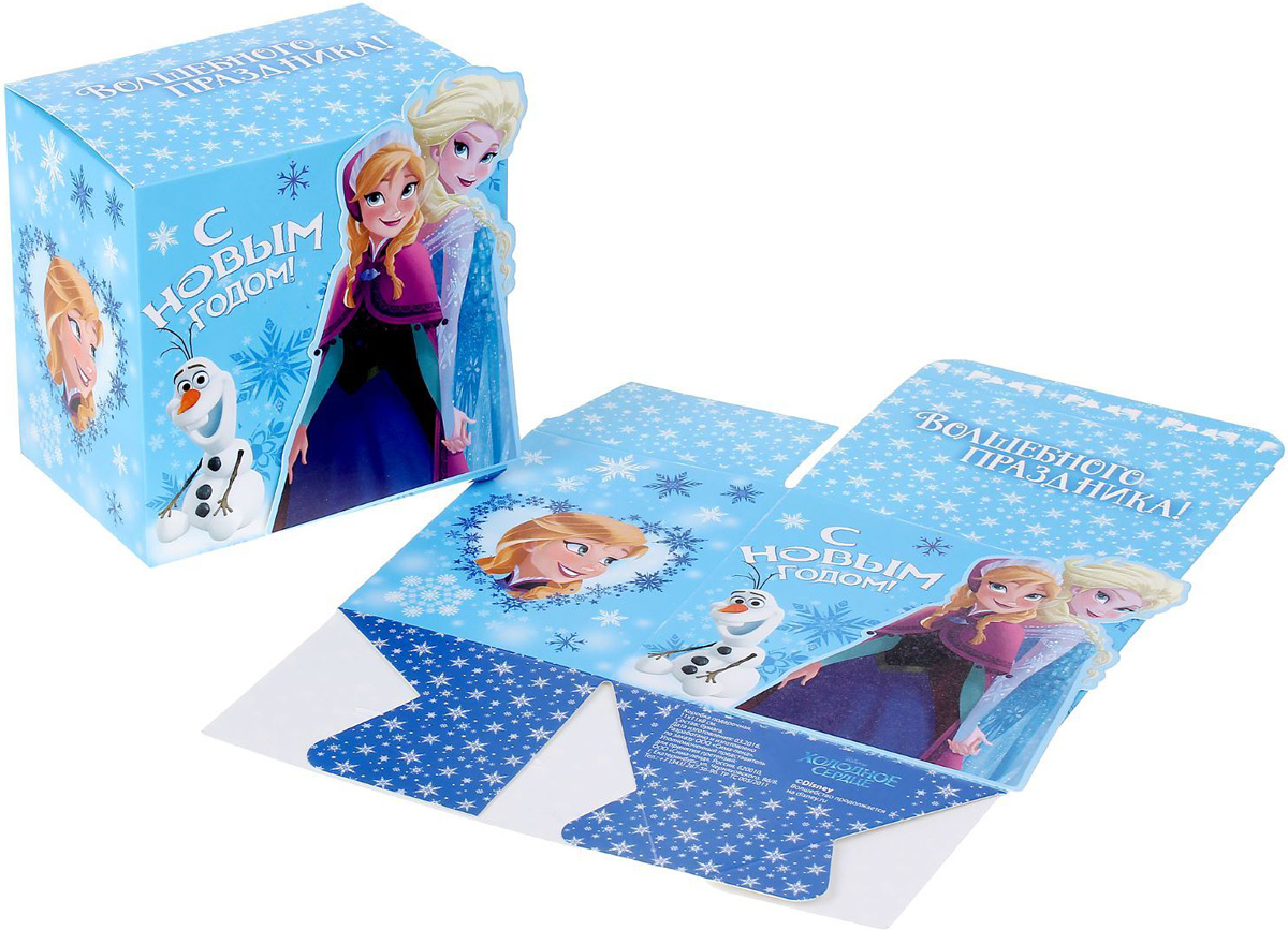 Коробка складная Disney Волшебного праздника. Холодное сердце, 11 х 11 х 8 см1398644 Коробка складная Disney Волшебного праздника. Холодное сердце, 11 х 11 х 8 см1398644Коробка складная Disney Волшебного праздника. Холодное сердце выполнена из картона. Любой подарок начинается с упаковки. Что может быть трогательнее и волшебнее, чем ритуал разворачивания полученного презента. И именно оригинальная, со вкусом выбранная упаковка выделит ваш подарок из массы других. Она продемонстрирует самые теплые чувства к виновнику торжества и создаст сказочную атмосферу праздника. Размер коробки в сложенном виде: 11 х 11 х 8 см.