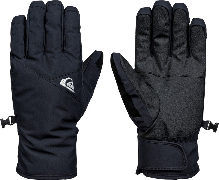 Перчатки мужские Quiksilver, цвет: черный. EQYHN03076-KVJ0. Размер M (8)EQYHN03076-KVJ0 Перчатки мужские Quiksilver, цвет: черный. EQYHN03076-KVJ0. Размер M (8)EQYHN03076-KVJ0Сноубордические перчатки Quiksilver выполнены из полиэстера простого плетения. Материал ладони - водостойкий полиуретан. Утеплены материалом Warmflight (140 г). Манжеты на стрепах на липучке. На большом пальце панель для протирания маски и носа.