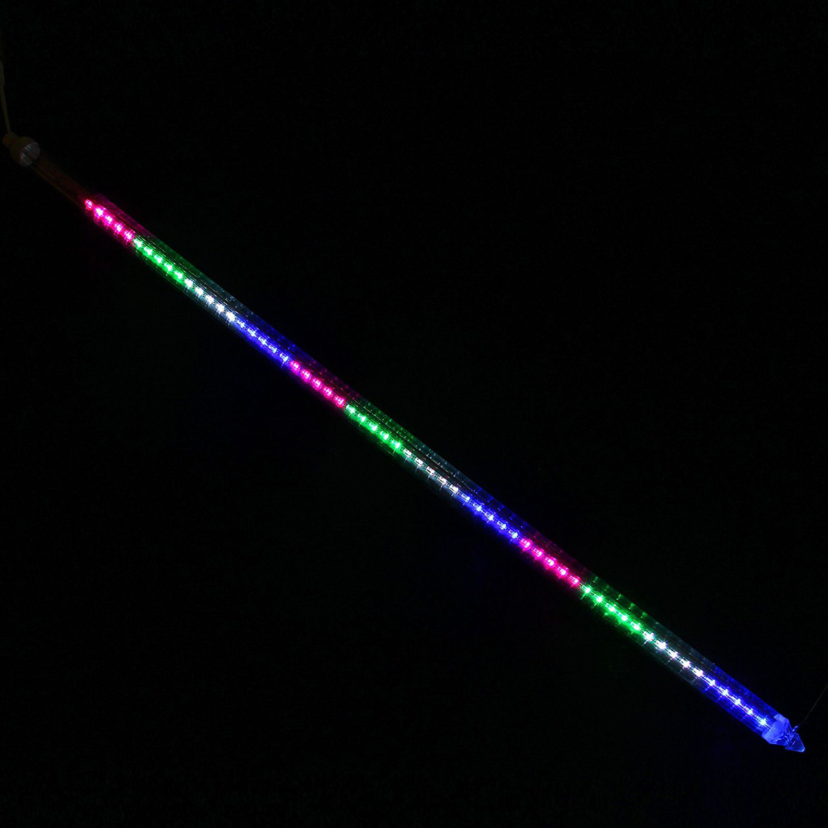 Светодиодная сосулька Luazon Тающая, длина 1 м, диаметр 3 см, 2W, LED 60 ламп, 220V, цвет: мультиколор1080724 Светодиодная сосулька Luazon Тающая, длина 1 м, диаметр 3 см, 2W, LED 60 ламп, 220V, цвет: мультиколор1080724Светодиодные гирлянды, ленты и т.д — это отличный вариант для новогоднего оформления интерьера или фасада. С их помощью помещение любого размера можно превратить в праздничный зал, а внешние элементы зданий, украшенные ими, мгновенно станут напоминать очертания сказочного дворца. Такие украшения создают ауру предвкушения чуда. Деревья, фасады, витрины, окна и арки будто специально созданы, чтобы вы украсили их светящимися нитями.