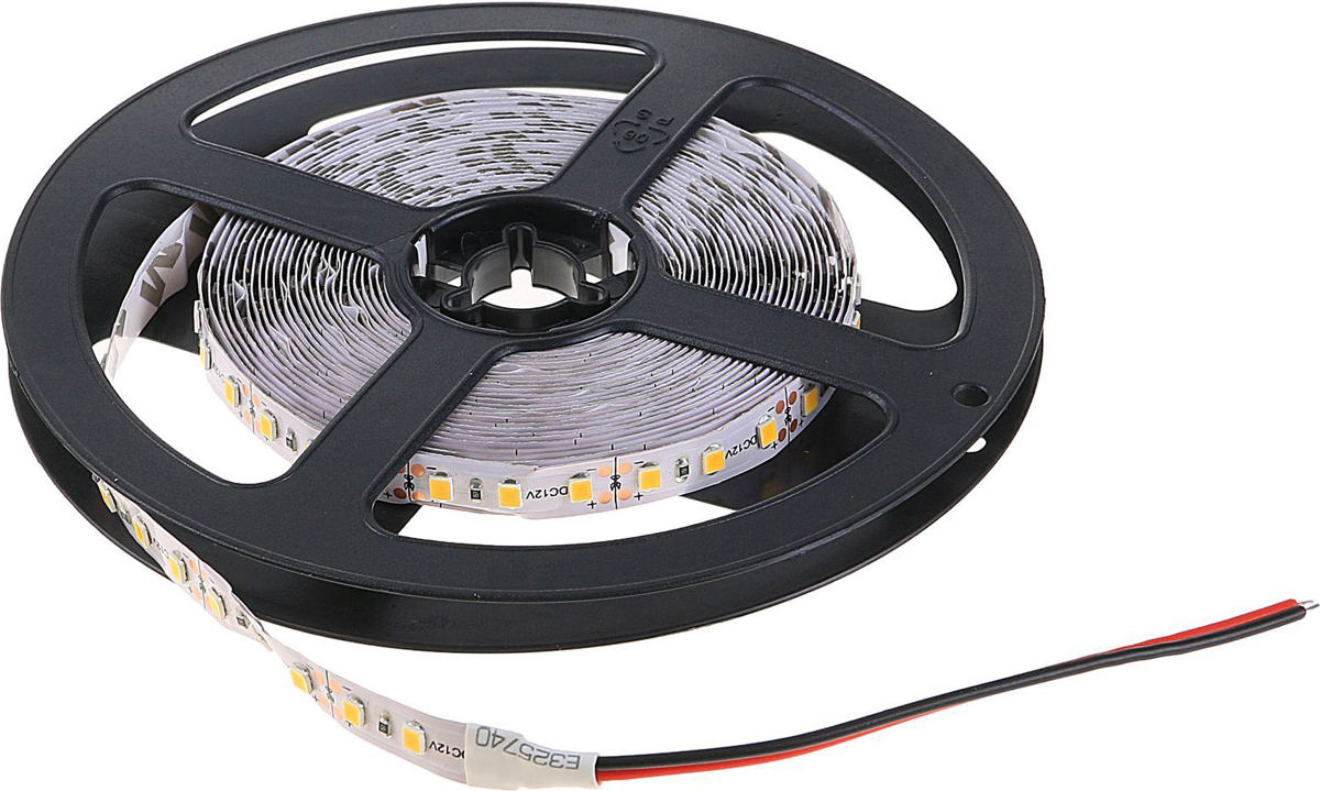 Светодиодная лента Luazon, 12В DC, 120SMD2835, длина 5 м, IP20, 12 Вт/м, цвет: теплый белый2003467 Светодиодная лента Luazon, 12В DC, 120SMD2835, длина 5 м, IP20, 12 Вт/м, цвет: теплый белый2003467Светодиодные гирлянды, ленты и т.д — это отличный вариант для новогоднего оформления интерьера или фасада. С их помощью помещение любого размера можно превратить в праздничный зал, а внешние элементы зданий, украшенные ими, мгновенно станут напоминать очертания сказочного дворца. Такие украшения создают ауру предвкушения чуда. Деревья, фасады, витрины, окна и арки будто специально созданы, чтобы вы украсили их светящимися нитями.