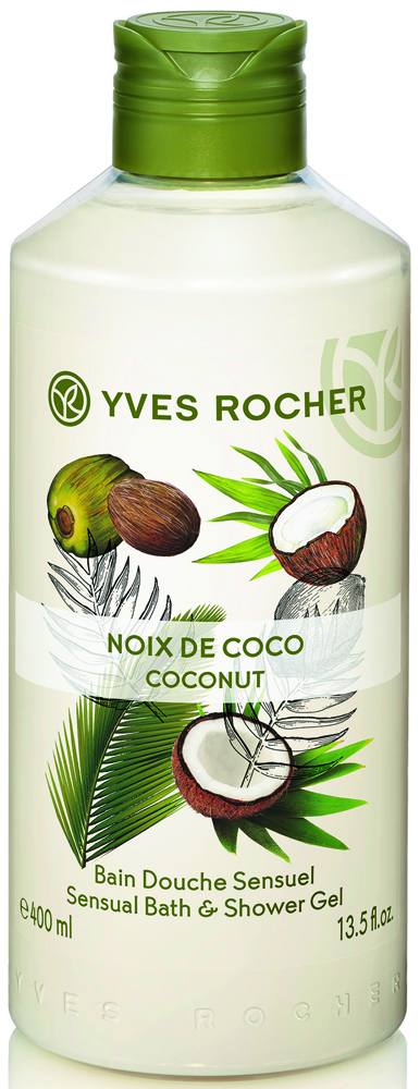 Yves Rocher гель для душа и ванны Кокосовый орех, 400 мл