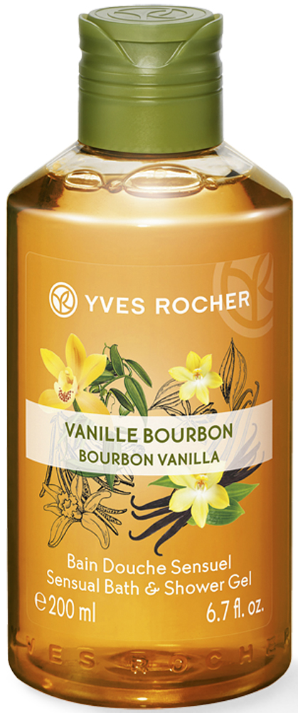 Yves Rocher гель для душа и ванны Бурбонская ваниль, 200 мл