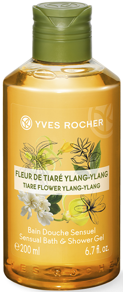 Yves Rocher гель для душа и ванны Тиаре и иланг-иланг, 400 мл
