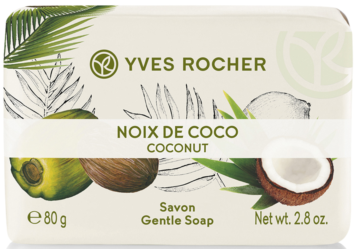 Yves Rocher мыло Кокосовый орех, 80 г