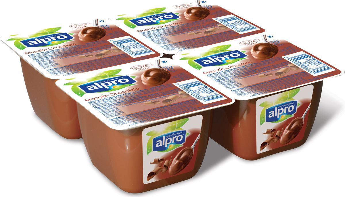 Alpro Шоколадный соевый десерт, 125 г670-312 Alpro Шоколадный соевый десерт, 125 г670-312Вы непременно полюбите шоколадный десерт Alpro за его богатый шоколадный вкус и нежную, тающую во рту, сливочную текстуру. Насладитесь каждой ложкой нашего неповторимого десерта.Источник кальция и витаминов B2, B12 и D2.Пищевая ценность в 100г продукта:жиры-1,9 г., белки-3,0 г., углеводы-13,0 г.Энергетическая ценность в 100 мл. продукта: 83 Ккал.
