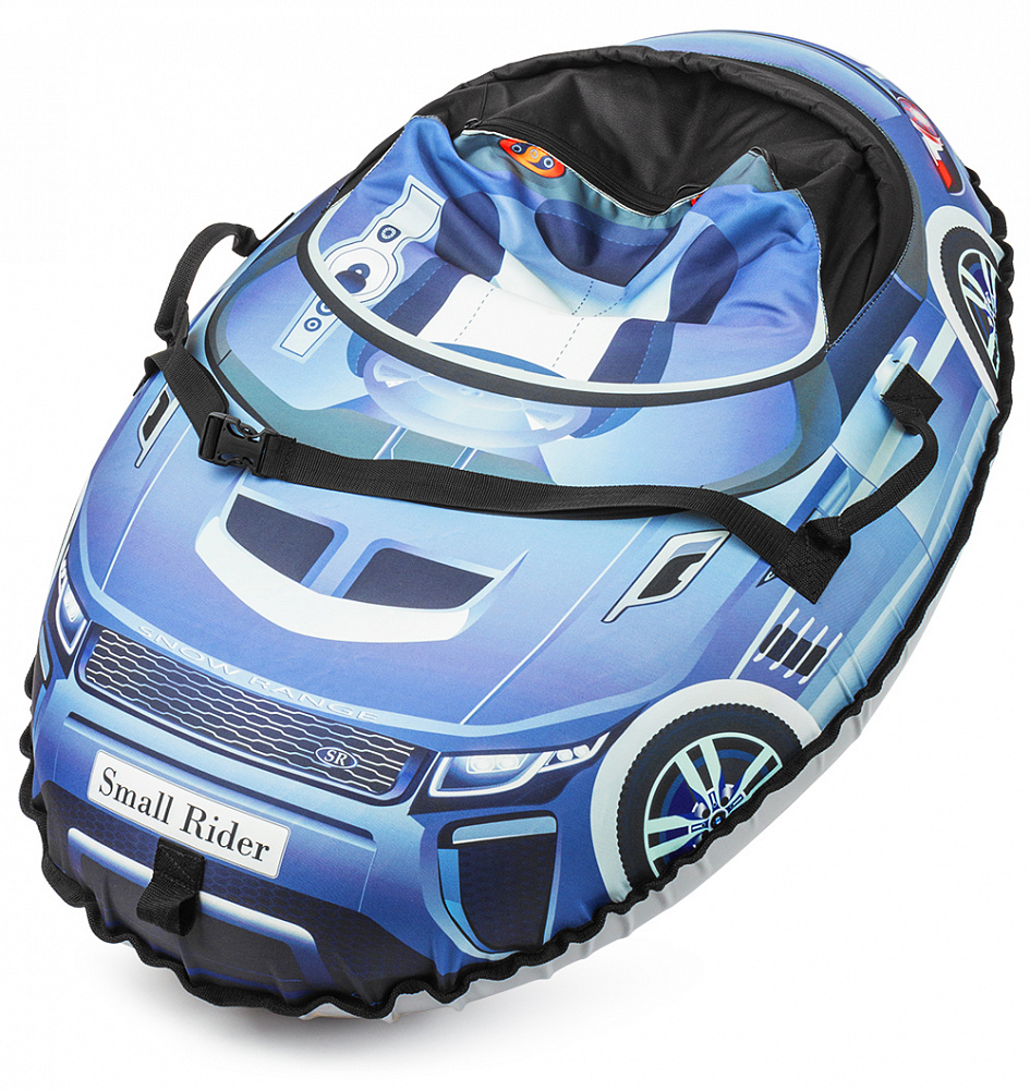 Small Rider Надувные санки-тюбинг Snow Cars 2 Ranger цвет серый металлик1217356 Small Rider Надувные санки-тюбинг Snow Cars 2 Ranger цвет серый металлик1217356Материал верха - водонепроницаемая плотная ткань Poly Oxford. Она делает Snow Cars воздушными в отличие от тяжеловесных ватрушек с тканью тент (ПВХ 600 гр). Новые ватрушки Snow Cars 2 имеют более округлую форму и большую 16-ую камеру, делающую стенки уже, благодаря чему ребенок внутрь садится достаточно глубоко и не выпадет во время спуска!Все тюбинги (Snow Cars 2, Cosmic Zoo UFO, Space Race) комплектуются фирменной автокамерой с маркировкой Small Rider которая имеет минимум запаха и сделана по японской технологии. Наш дизайн не сотрется и всегда будет четкий и яркий благодаря полноцветной высококачественной цифровой печати по ткани. Всегда виден каждый элемент. Наличие ремней безопасности. Также наши ватрушки имеют новую более округлую форму, благодаря чему ребенок более глубоко садится внутрь и не вывалится, а также тюбинг лучше скатывается с горки (меньше вероятность опрокидывания).