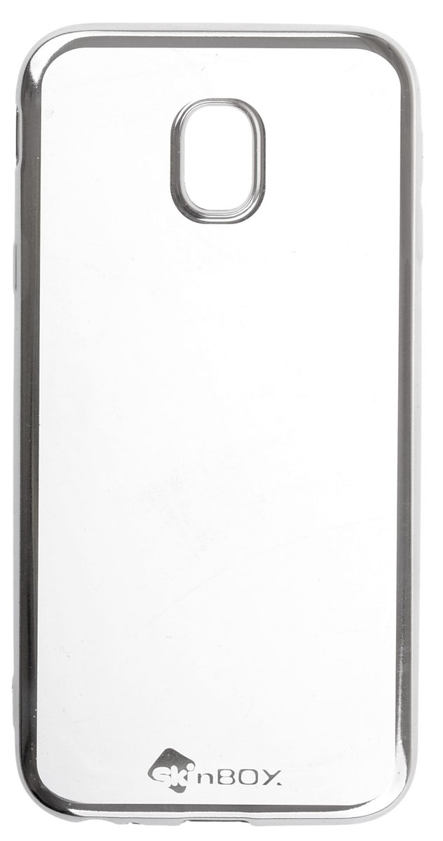 Skinbox Silicone chrome border 4People чехол-накладка для Samsung Galaxy J3 (2017), Silver2000000147550 Skinbox Silicone chrome border 4People чехол-накладка для Samsung Galaxy J3 (2017), Silver2000000147550Накладка silicone chrome border 4People для Samsung Galaxy J3 (2017)