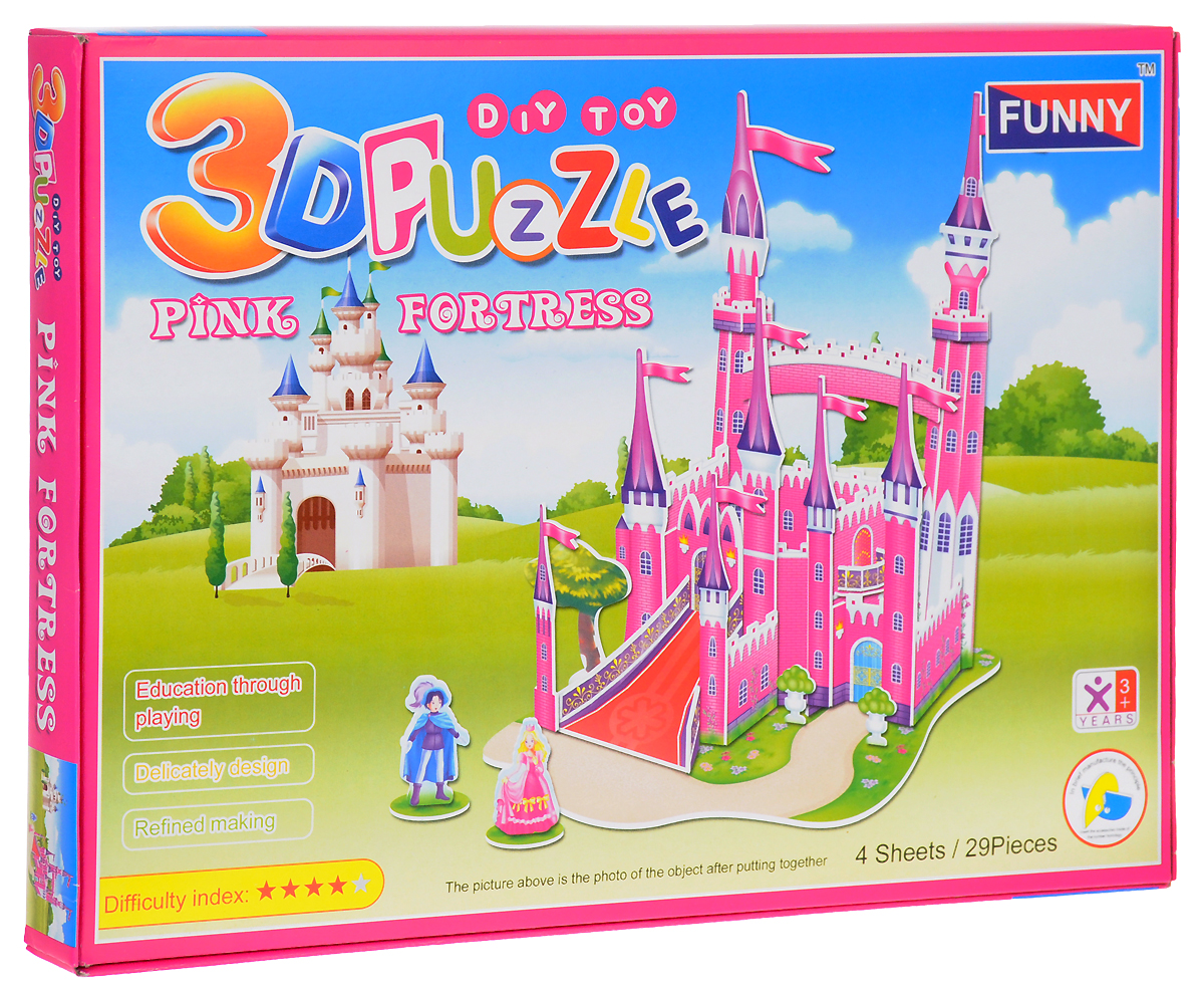 Funny 3D Пазл Розовый Замок