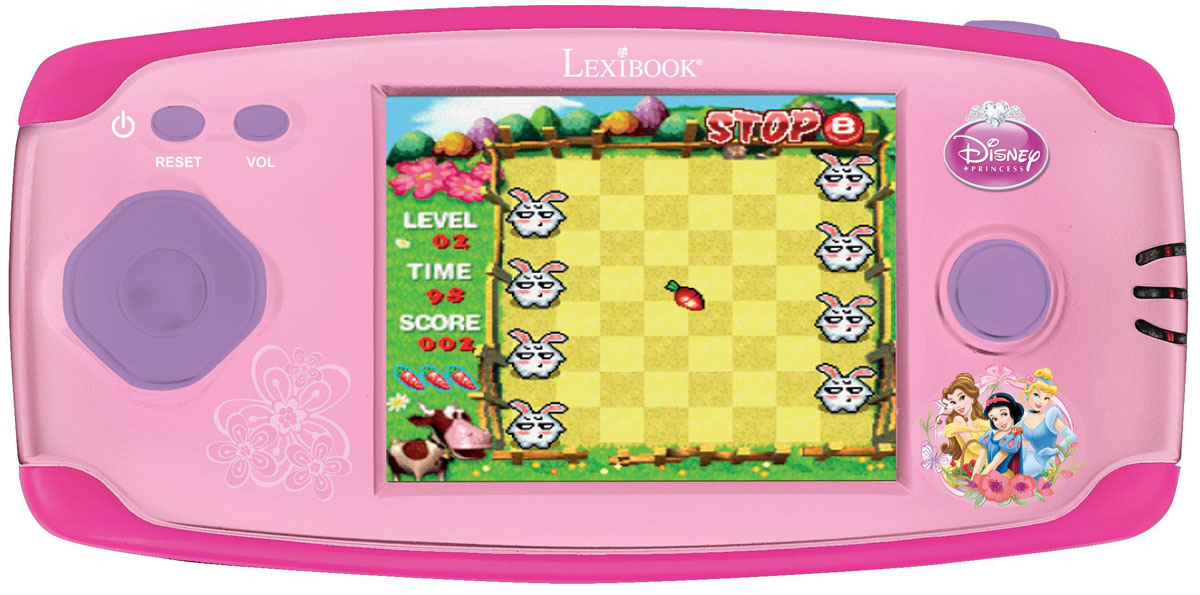 Lexibook портативная игровая консоль Принцессы Дисней + 150 игр267338 Lexibook портативная игровая консоль Принцессы Дисней + 150 игр267338Великолепная игровая консоль с изображением Принцесс Диснея, для любителей игр ! - 150 классических игр собрались в одной консоли: приключение, аркада, игры, кирпич, и многое другое !- Высокое качество графики-16 бит- Экран 2.2’