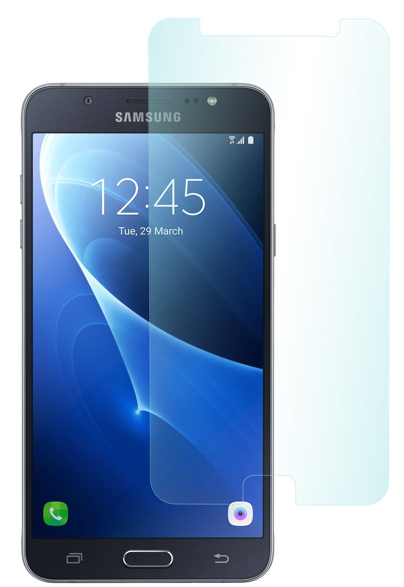 Skinbox защитное стекло для Samsung Galaxy J7 (2016), глянцевоеSP-376 Skinbox защитное стекло для Samsung Galaxy J7 (2016), глянцевоеSP-376Защитное стекло Skinbox для Samsung Galaxy J7 (2016) обеспечивает надежную защиту сенсорного экрана устройства от большинства механических повреждений и сохраняет первоначальный вид дисплея, его цветопередачу и управляемость. В случае падения стекло амортизирует удар, позволяя сохранить экран целым и избежать дорогостоящего ремонта. Стекло обладает особой структурой, которая держится на экране без клея и сохраняет его чистым после удаления.
