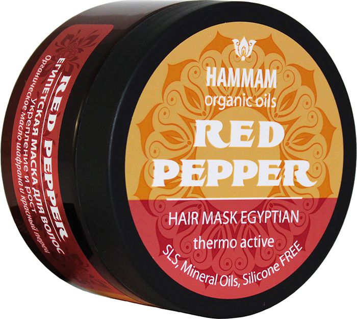 Hammam Organic Oils Маска Египетская Red Pepper Укрепление и Рост для волос, 250 мл