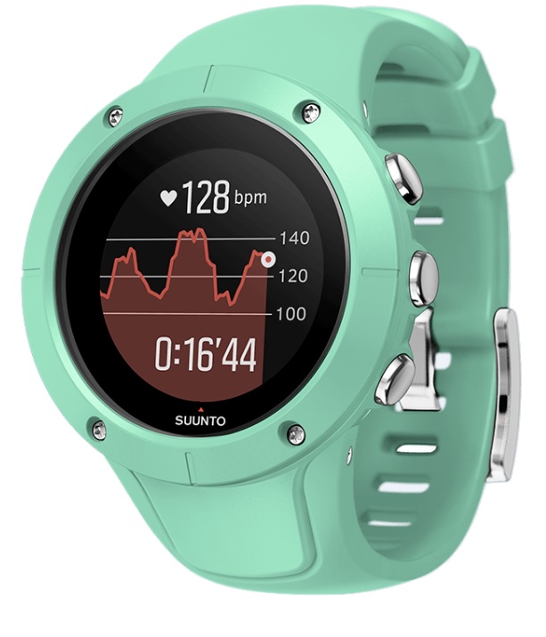 Спортивные часы Suunto Spartan Trainer Wrist Hr Ocean, цвет: зеленыйSS022670000 Спортивные часы Suunto Spartan Trainer Wrist Hr Ocean, цвет: зеленыйSS022670000Suunto Spartan Trainer — это отлично сидящие GPS-часы с превосходным дизайном, готовые к тренировкам по вашему велению: в плавании, в спортзале, на велосипеде или на пробежке. Оснащенные удобным запястным пульсометром часы Trainer отслеживают вашу активность и ведут подсчет калорий и шагов круглосуточно. Разнообразные спортивные и туристические режимы делают Spartan Trainer естественным напарником для выхода за границы, созданные городом, и границы ваших возможностей!КОМПАКТНЫЕ И НАДЕЖНЫЕСрок работы от батареи до 10 ч с наивысшей точностью GPS (до 30 ч в экономном режиме)14 дней в режиме показа времениУдобное измерение пульса на запястьеКомпактный размер и оптимальный стиль и для спортивной, и для повседневной одеждыВодонепроницаемость до 50 мДЛЯ РАЗНООБРАЗНЫХ ТРЕНИРОВОК В ПОМЕЩЕНИИ И НА ПРИРОДЕВстроенные виды спорта: плавание, бег, велосипед, спортзал, турпоход и так далееСкорость, темп и расстояние по данным GPSНастраиваемые спортивные режимы с графиками и автоматическими этапамиСоздавайте интервалы на часах и следуйте указаниям на экранеВозвращайтесь домой по навигационной цепочке пройденного путиНавигация по маршруту с интересующими пунктами (POI) и расчетным временем прибытия (ETA)*ОТСЛЕЖИВАНИЕ АКТИВНОСТИ И МОБИЛЬНЫЕ УВЕДОМЛЕНИЯкруглосуточное отслеживание количества шагов, калорий и снаОтслеживайте показатель пульса в покое, чтобы знать, когда вы в стрессе или перетренированыНастраивайте свои часы с индивидуальными экранамиПолучайте уведомления о звонках, сообщениях и событиях календаря на часах