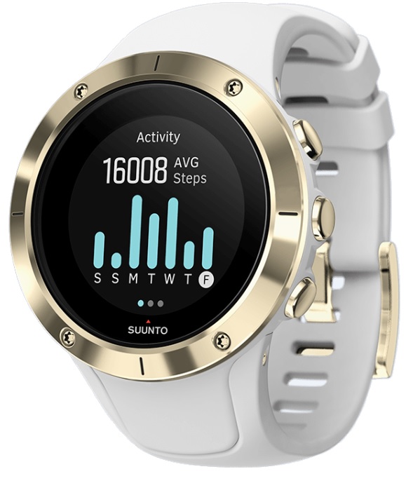 Спортивные часы Suunto Spartan Trainer Wrist Hr Gold, цвет: белыйSS023426000 Спортивные часы Suunto Spartan Trainer Wrist Hr Gold, цвет: белыйSS023426000Suunto Spartan Trainer — это отлично сидящие GPS-часы с превосходным дизайном, готовые к тренировкам по вашему велению: в плавании, в спортзале, на велосипеде или на пробежке. Оснащенные удобным запястным пульсометром часы Trainer отслеживают вашу активность и ведут подсчет калорий и шагов круглосуточно. Разнообразные спортивные и туристические режимы делают Spartan Trainer естественным напарником для выхода за границы, созданные городом, и границы ваших возможностей!КОМПАКТНЫЕ И НАДЕЖНЫЕСрок работы от батареи до 10 ч с наивысшей точностью GPS (до 30 ч в экономном режиме)14 дней в режиме показа времениУдобное измерение пульса на запястьеКомпактный размер и оптимальный стиль и для спортивной, и для повседневной одеждыВодонепроницаемость до 50 мДЛЯ РАЗНООБРАЗНЫХ ТРЕНИРОВОК В ПОМЕЩЕНИИ И НА ПРИРОДЕВстроенные виды спорта: плавание, бег, велосипед, спортзал, турпоход и так далееСкорость, темп и расстояние по данным GPSНастраиваемые спортивные режимы с графиками и автоматическими этапамиСоздавайте интервалы на часах и следуйте указаниям на экранеВозвращайтесь домой по навигационной цепочке пройденного путиНавигация по маршруту с интересующими пунктами (POI) и расчетным временем прибытия (ETA)*ОТСЛЕЖИВАНИЕ АКТИВНОСТИ И МОБИЛЬНЫЕ УВЕДОМЛЕНИЯкруглосуточное отслеживание количества шагов, калорий и снаОтслеживайте показатель пульса в покое, чтобы знать, когда вы в стрессе или перетренированыНастраивайте свои часы с индивидуальными экранамиПолучайте уведомления о звонках, сообщениях и событиях календаря на часах