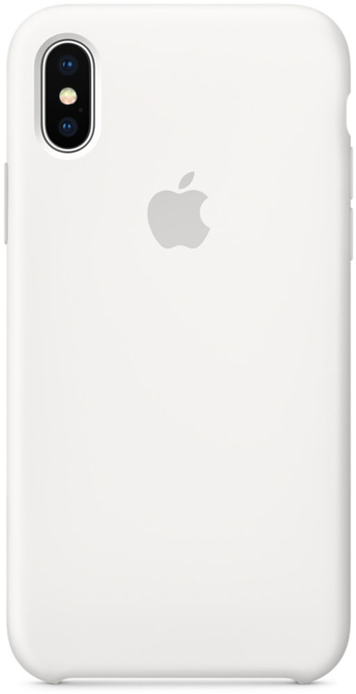 Apple Silicone Case чехол для iPhone X, White