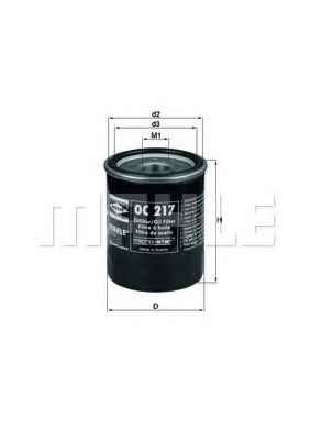 Масляный фильтр Mahle OC217OC217 Масляный фильтр Mahle OC217OC217Сменный масляный фильтр