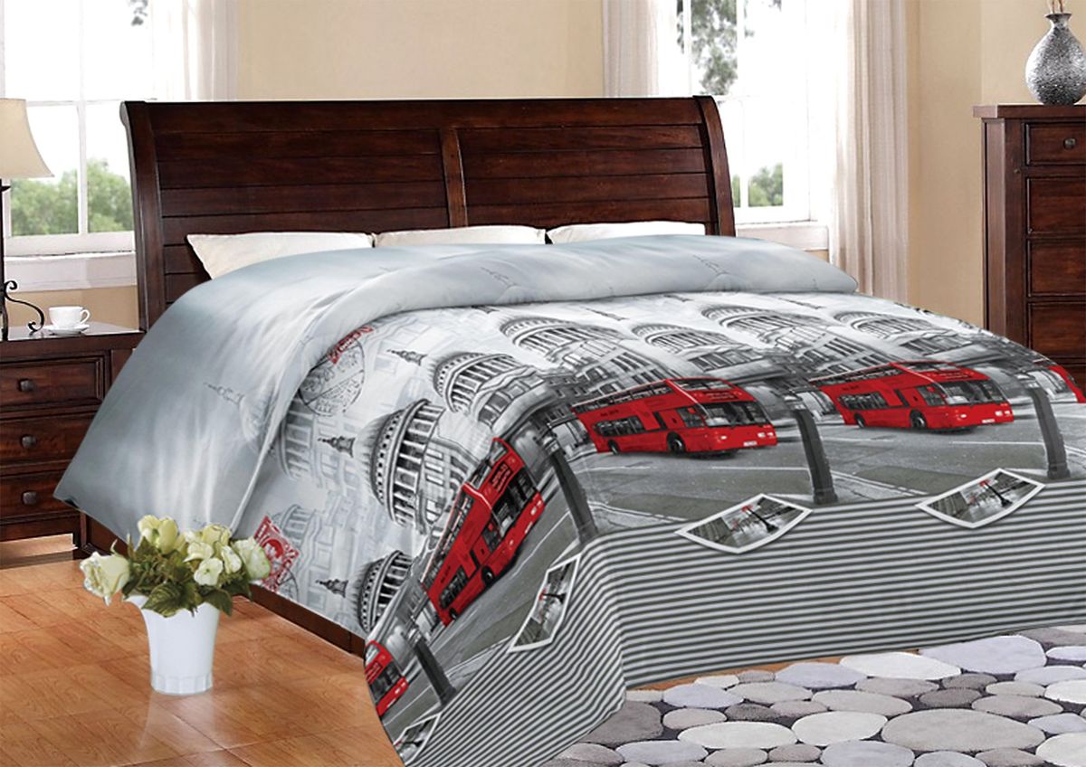 Покрывало Amore Mio London, 160 х 220 см86270 Покрывало Amore Mio London, 160 х 220 см86270Порывало AmoreMio из макосатина с 3D печатью - поставит яркий акцент в любой комнате. Можно выбрать рисунок на любой вкус - экзотические цветы, хищные животные или морские пейзажи. Создают нужное натроение.