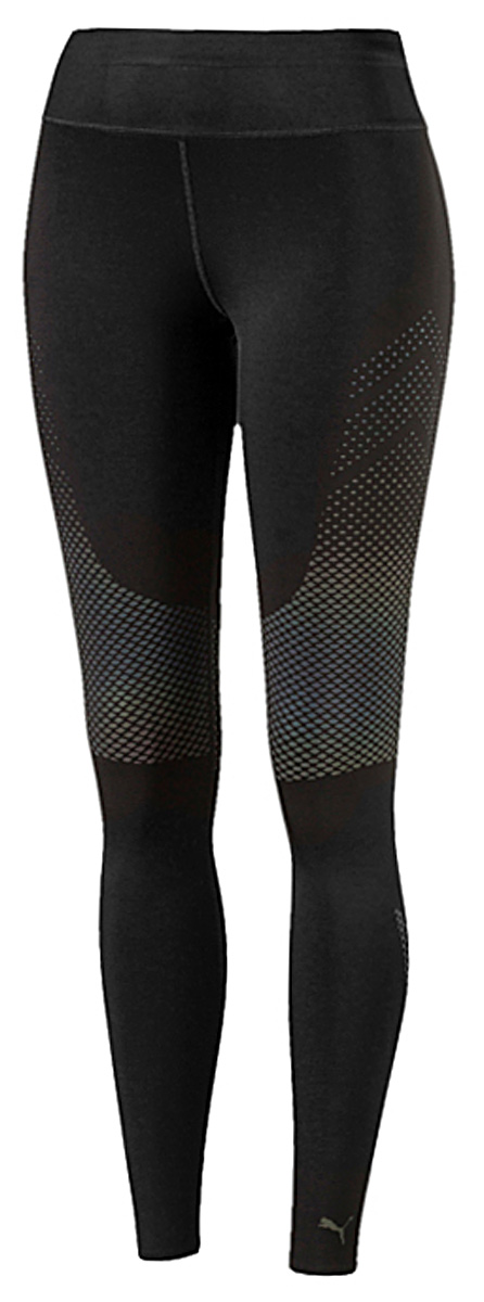 Тайтсы женские Puma Pwrrun Nc Long Tight W, цвет: черный. 51560901. Размер S (42/44)51560901 Тайтсы женские Puma Pwrrun Nc Long Tight W, цвет: черный. 51560901. Размер S (42/44)51560901Изделие изготовлено с использованием высокофункциональной технологии dryCELL, которая отводит влагу, поддерживает тело сухим и гарантирует комфорт во время активных тренировок и занятий спортом. Логотип и другие декоративные элементы из светоотражающего материала позаботятся о вашей безопасности в темное время суток. Кроме того, на изделие нанесен рисунок переливающимся высокотехнологичным светоотражающим материалом. Ткань с этим рисунком также обладает прекрасными компрессионными свойствами и мягко поддерживает мышцы. Отделка пояса и низа клеящейся тесьмой не натирает кожу и способствует полной свободе движений. Кроме того, плоские внутренние швы не натирают кожу и обеспечивают дополнительное удобство. Карман на молнии сзади со сплошной водонепроницаемой подкладкой обеспечит надежное хранение ваших вещей. Пояс снабжен кулиской с затягивающимся шнуром для лучшей посадки по фигуре.