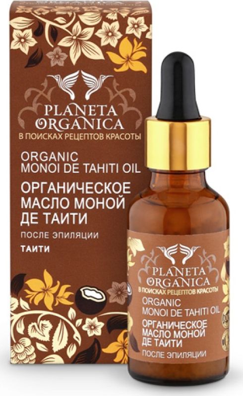 Planeta Organica масло для тела моной де таити, после эпиляции , 30 мл071-1-0168 Planeta Organica масло для тела моной де таити, после эпиляции , 30 мл071-1-0168Цветок тиаре богат множеством активных веществ: ненасыщенные жирные кислоты, витамин Е, антиоксиданты и сложные эфиры, благодаря которым тиаре оказывает смягчающее, успокаивающее и очищающее действия на кожу. Масло содержит витамины А, С, Е, природные антиоксиданты и насыщенные жирные кислоты, одна из которых - гиалуроновая кислота, являющаяся самым сильным увлажнителем. Компоненты масла способствуют доставке активных веществ в глубокие слои кожи, способствуя ее регенерации. Масло содержит в своем составе триглицериды, благодаря чему масло моной де таити эффективно увлажняет и придает коже бархатистость. Масло моной де таити защищает и восстанавливает кожу, не вызывая аллергии.