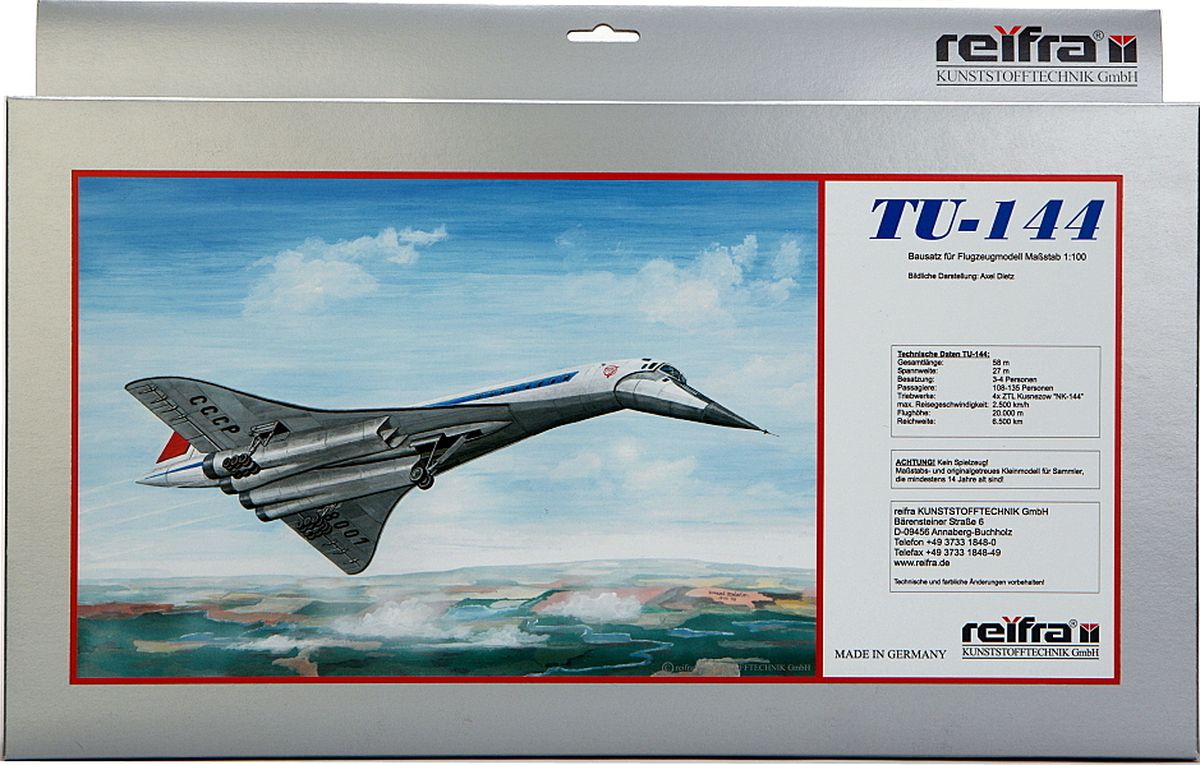 Reifra Сборная модель Сверхзвуковой авиалайнер ТУ-144