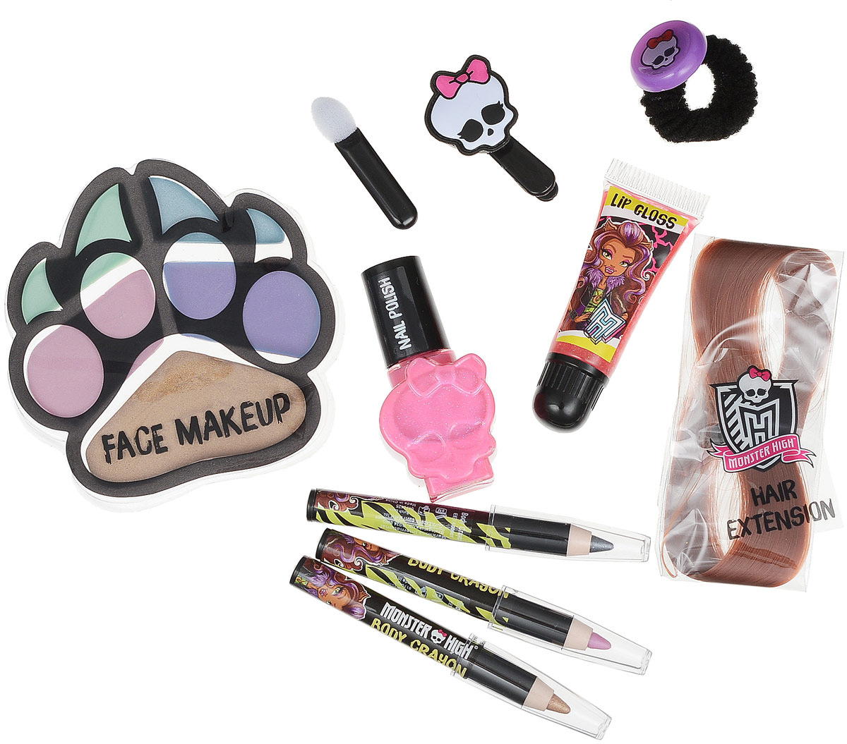 Markwins Игровой набор детской декоративной косметики Monster High Clawdeen9706351 Markwins Игровой набор детской декоративной косметики Monster High Clawdeen9706351С набором декоративной косметики Markwins Monster High Clawdeen девочка сможет самостоятельно наносить макияж, совсем как взрослая! Упаковка выполнена в виде сумочки и оформлена в мрачном, но эффектном дизайне всем известного мультсериала Школа Монстров. Косметика на водной основе - а значит ее легко наносить и смывать.Детская косметика Markwins создана с соблюдением самых высоких европейских стандартов безопасности. Продукция не содержит парабенов, метилизотиазолинона, пальмового масла. Предназначена для детей от 7 лет. Несмотря на высокое качество продукции и ее общую гипоаллергенность, производитель рекомендует проверить индивидуальную реакцию на косметику перед ее использованием. Просто нанесите на кожу немного косметики и подержите 30-60 минут. Если на коже появится покраснение, следует прекратить использование продукции. Эта аллергическая реакция проявляется очень редко и зависит от индивидуальных особенностей организма.Условия хранения: хранить при температуре от +5 до +25 градусов; не допускать попадания прямых солнечных лучей.