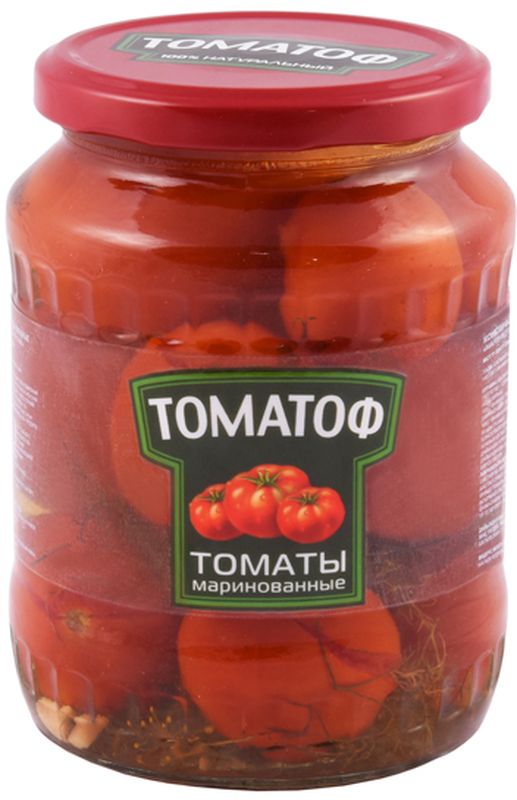 Томатоф томаты маринованные, 720 мл9246 Томатоф томаты маринованные, 720 мл9246Маринованные помидоры относятся к низкокалорийным продуктам, которые разрешается употреблять в период похудения и для поддержания идеальной формы. В маринованных помидорах содержатся витамины и минералы, которые не исчезают под действием раздражителей, здесь имеется в виду уксус. Ликопин, который сохраняется даже в маринованных помидорах. Этот сильный антиоксидант, который имеет способность справляться с разными болезнями (снижает риск возникновения различных заболеваний сердца, сохраняется витамин В и аскорбиновая кислота, что положительно сказывается на состоянии сосудов, нервной системы), а также употребление маринованных помидоров позволяет укрепить иммунитет. Доказано, что регулярное использование в пищу таких продуктов способствует улучшению зрения и правильному росту костей. Кроме этого стоит отметить способность маринованных помидоров нейтрализовать действие алкоголя.