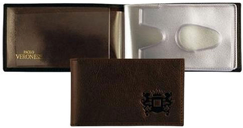 Футляр для кредитных карт мужской Paolo Veronese Леон, цвет: коричневый. PV-AN01-KR0001-000
