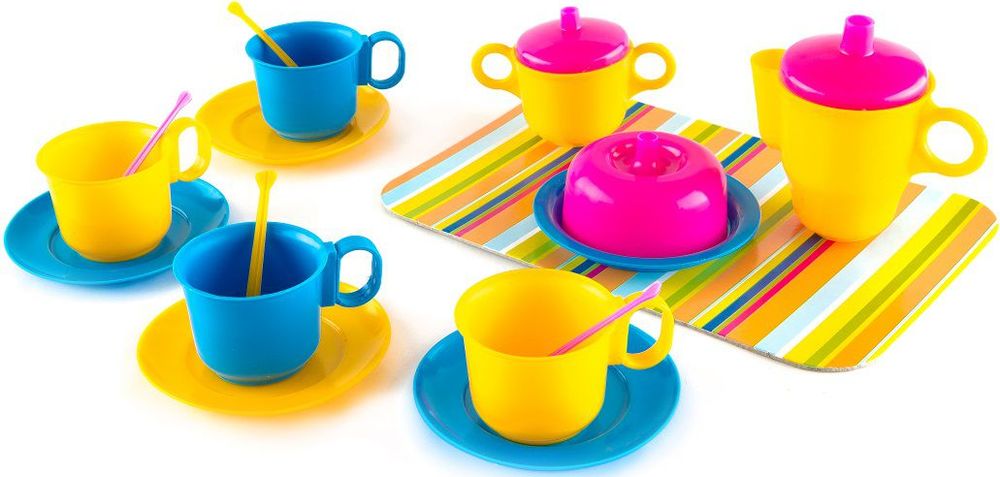 Пластмастер Игровой набор посуды Чаепитие