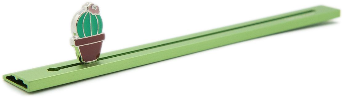 Еж-стайл Линейка Кактус цвет салатовый 16 см