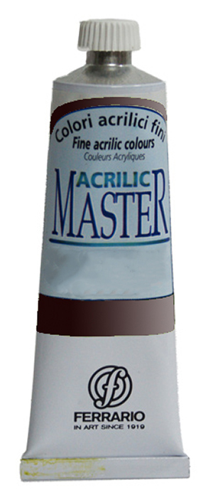 Ferrario Краска акриловая Acrilic Master цвет №49 марс черныйBM09760CO49 Ferrario Краска акриловая Acrilic Master цвет №49 марс черныйBM09760CO49Акриловые краски серии ACRILIC MASTER итальянской компании Ferrario. Универсальны в применении, так как хорошо ложатся на любую обезжиренную поверхность: бумага, холст, картон, дерево, керамика, пластик. При изготовлении красок используются высококачественные пигменты мелкого помола. Краска быстро сохнет, обладает отличной укрывистостью и насыщенностью цвета. Работы, сделанные с помощью ACRILIC MASTER, не тускнеют и не выгорают на солнце. Все цвета отлично смешиваются между собой и при необходимости разбавляются водой. Для достижения необходимых эффектов применяют различные медиумы для акриловой живописи. В серии представлено 50 цветов.