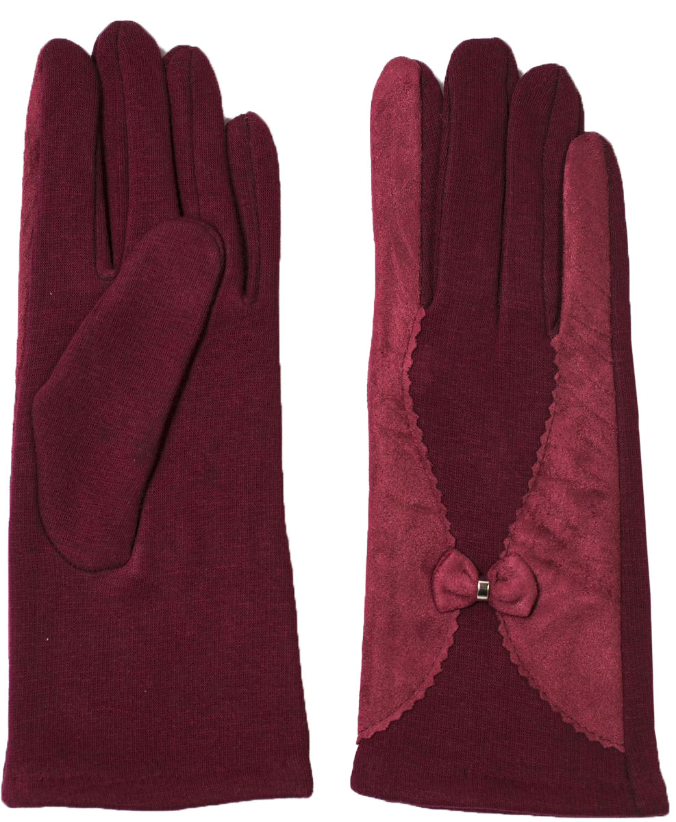 Перчатки женские Mitya Veselkov, цвет: бордовый. PERCH10-BANT-BORDO. Размер универсальный