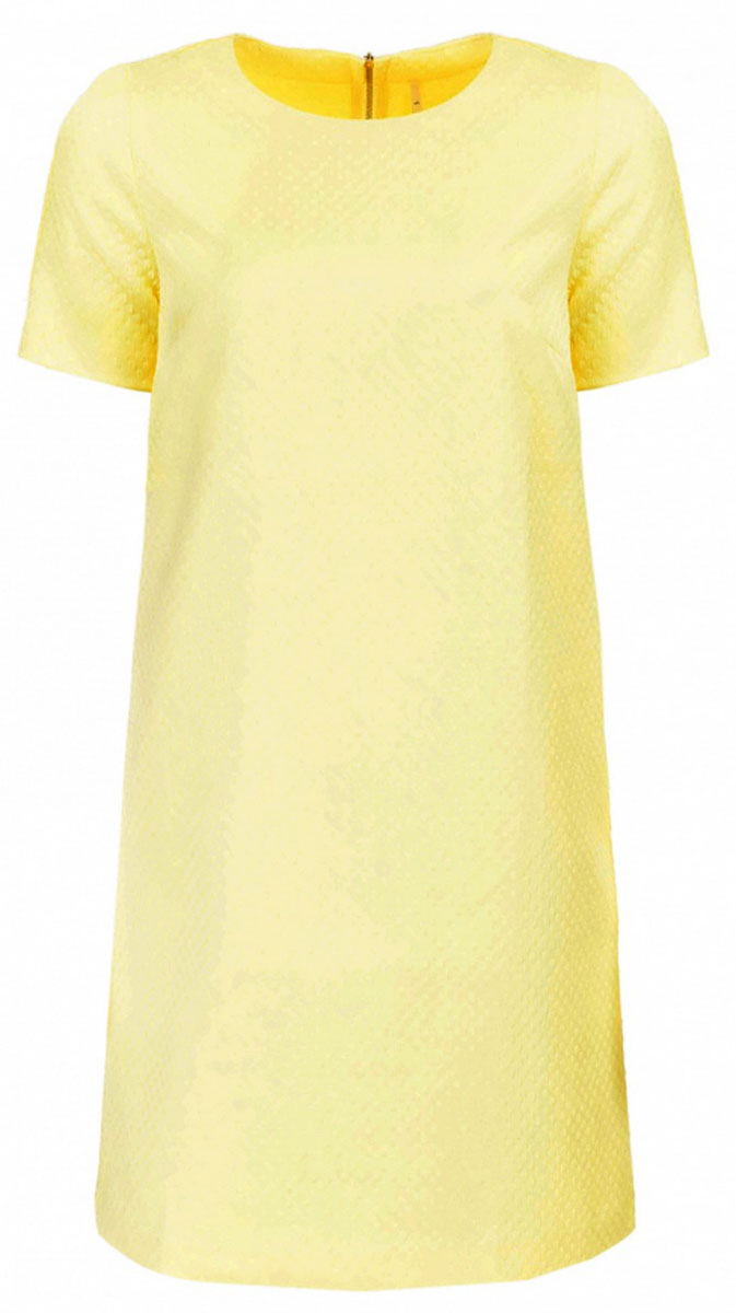 Платье Baon, цвет: желтый. B457040_Cold Butter Jacquard. Размер S (44)B457040_Cold Butter Jacquard Платье Baon, цвет: желтый. B457040_Cold Butter Jacquard. Размер S (44)B457040_Cold Butter JacquardПлатье Baon выполнено из комбинированного материала. Модель с круглым вырезом горловины и короткими рукавами сзади застегивается на застежку-молнию.