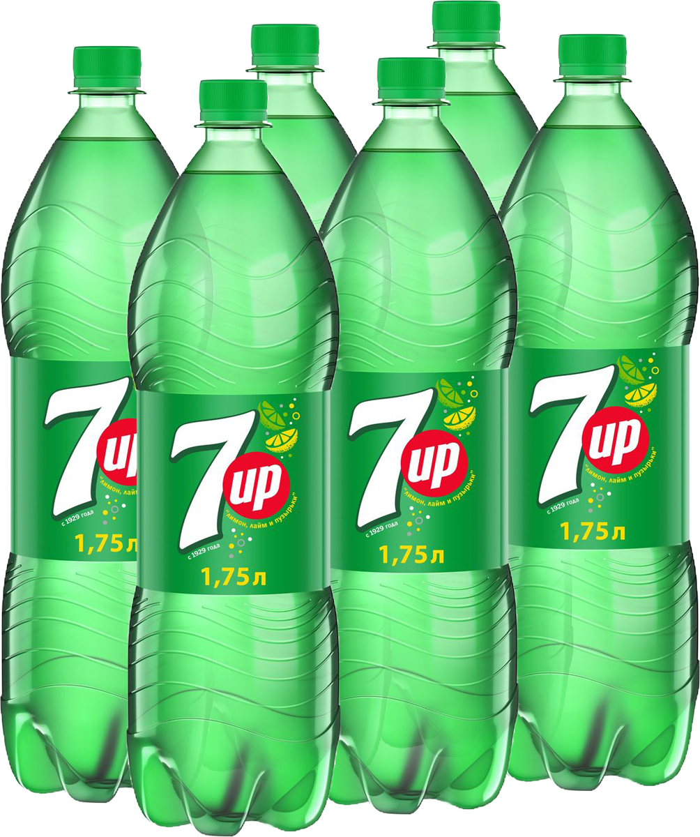 7-UP Лимон-Лайм напиток сильногазированный, 6 штук по 1,75 л340015908_блоки 7-UP Лимон-Лайм напиток сильногазированный, 6 штук по 1,75 л340015908_блокиПрозрачный напиток со вкусом лимона и лайма.Без красителей.Без искусственных ароматизаторов.О бренде:7UP - торговая марка газированного напитка со вкусом лимона и лайма, не содержащего кофеина. В 1934 году напиток стал безалкогольным, перед тем, как он стал безалкогольным, в напиток добавлялась небольшая доза алкоголя.