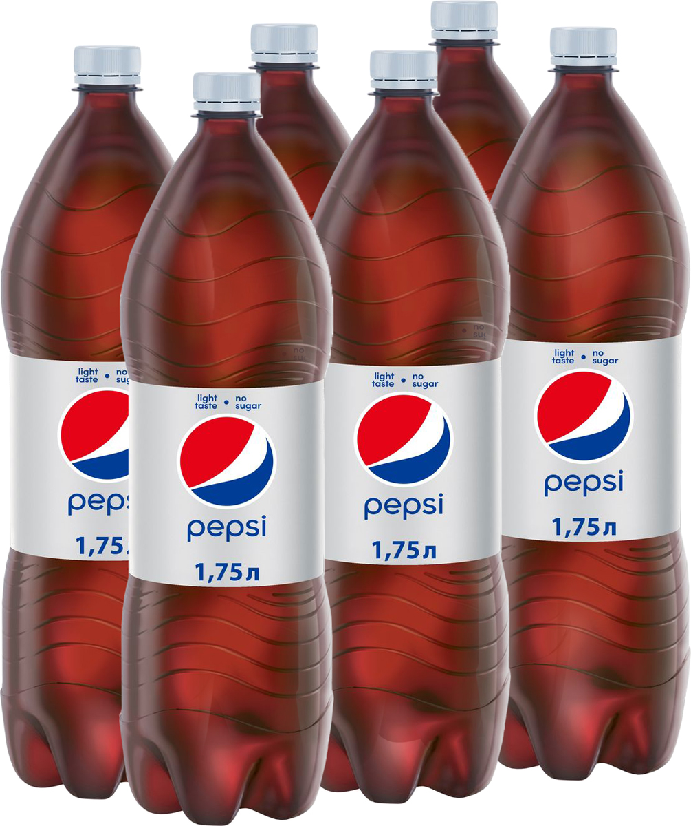 Pepsi Light напиток сильногазированный, 6 штук по 1,75 л340015937_блоки Pepsi Light напиток сильногазированный, 6 штук по 1,75 л340015937_блокиЛегкий вкус Pepsi без сахара.О бренде:Pepsi - легендарный напиток, изобретенный фармацевтом К. Бредхемом в 1893 году и завоевавший популярность по всему миру.