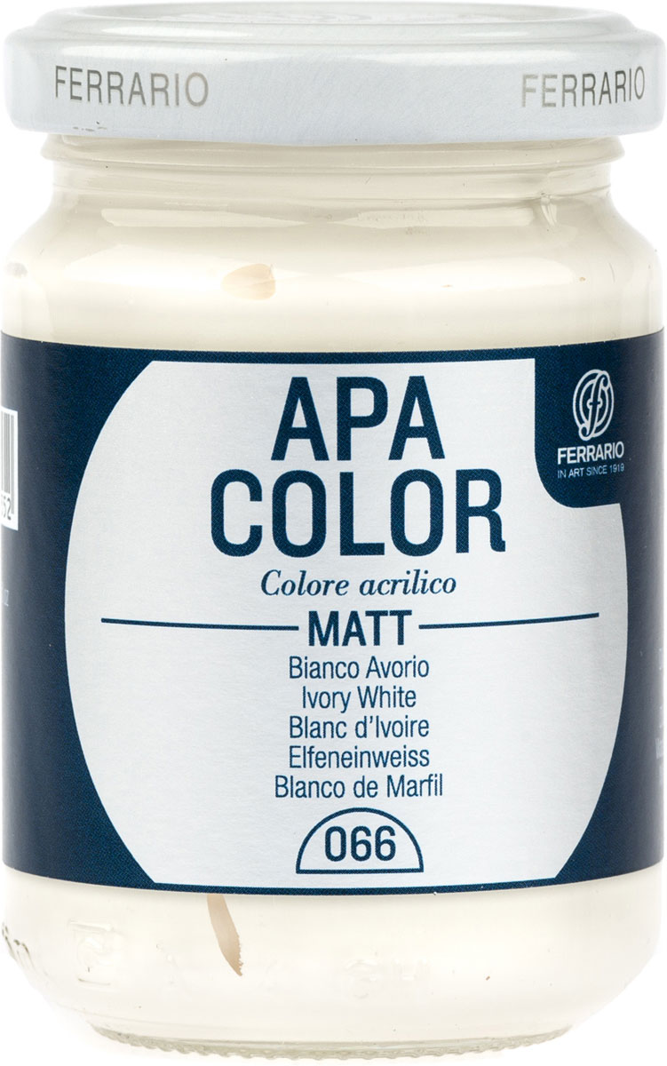 Ferrario Краска акриловая Apa Color цвет белила телесныеBA0095AO066 Ferrario Краска акриловая Apa Color цвет белила телесныеBA0095AO066Матовая акриловая краска Apa Color итальянской компании Ferrario на водной основе, готова к использованию. Основные качества акриловой краски Apa Color: прочность, светостойкость и экологичность. Благодаря акриловой смоле Apa Color пластична и не дает трещин. Именно поэтому краска прекрасно ложится на любые поверхности, будь то стекло, дерево или ткань, что особенно хорошо в дизайне и декоре. Она быстро сохнет, после высыхания становится водостойкой. Акриловая краска Apa Color не потускнеет со временем, ее светостойкость не позволит измениться цвету, он не выгорит на солнце и не пожелтеет. Акриловая краска Apa Color – это отличный выбор в пользу яркой живописи, так как в ее палитре только глубокие и насыщенные цвета. Из-за того, что акриловая краска Apa Color на водной основе, она почти совсем не пахнет, малотоксична – подходит для работы в помещениях, можно заниматься творчеством вместе с детьми. Акриловая краска Apa Color разводится водой, однако это не значит, что для нее нельзя использовать специальные растворители и медиумы, предназначенные для акриловых красок – в этом случае сохраняется высокая пигментированность, но объем краски увеличивается и появляется возможность создания различных фактур и эффектов. Акриловую краску Apa Color легко наносить кистью, шпателем, валиком.