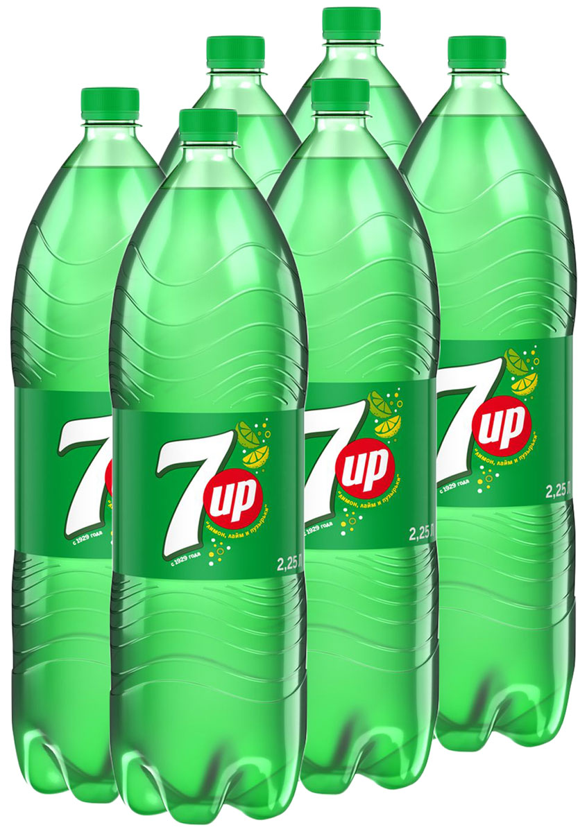 7-UP Лимон-Лайм напиток сильногазированный, 6 штук по 2,25 л340015909_блоки 7-UP Лимон-Лайм напиток сильногазированный, 6 штук по 2,25 л340015909_блокиПрозрачный напиток со вкусом лимона и лайма.Без красителей.Без искусственных ароматизаторов.О бренде:7UP - торговая марка газированного напитка со вкусом лимона и лайма, не содержащего кофеина. В 1934 году напиток стал безалкогольным, перед тем, как он стал безалкогольным, в напиток добавлялась небольшая доза алкоголя.