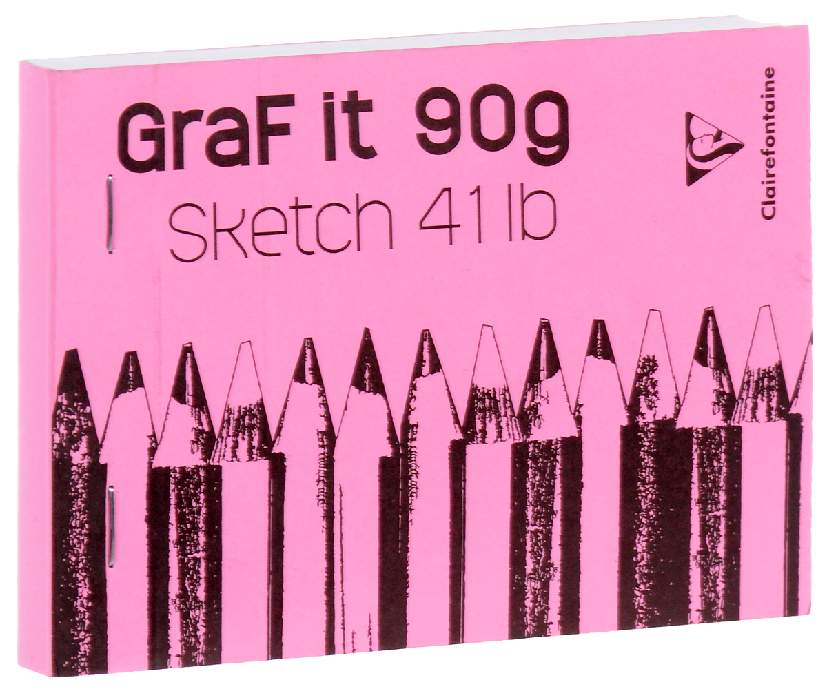 Блокнот Clairefontaine Graft It, горизонтальный, на скобах, цвет: розовый, 80 листов96619_розовый Блокнот Clairefontaine Graft It, горизонтальный, на скобах, цвет: розовый, 80 листов96619_розовыйБлокнот Clairefontaine Graft It, горизонтальный, на скобах, цвет: розовый, 80 листов
