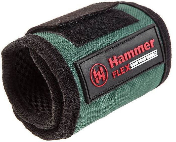 Строительный браслет Hammer Flex 230-013, магнитный, средний312203 Строительный браслет Hammer Flex 230-013, магнитный, средний312203Строительный браслет Hammer Flex 230-013 магнитный средний