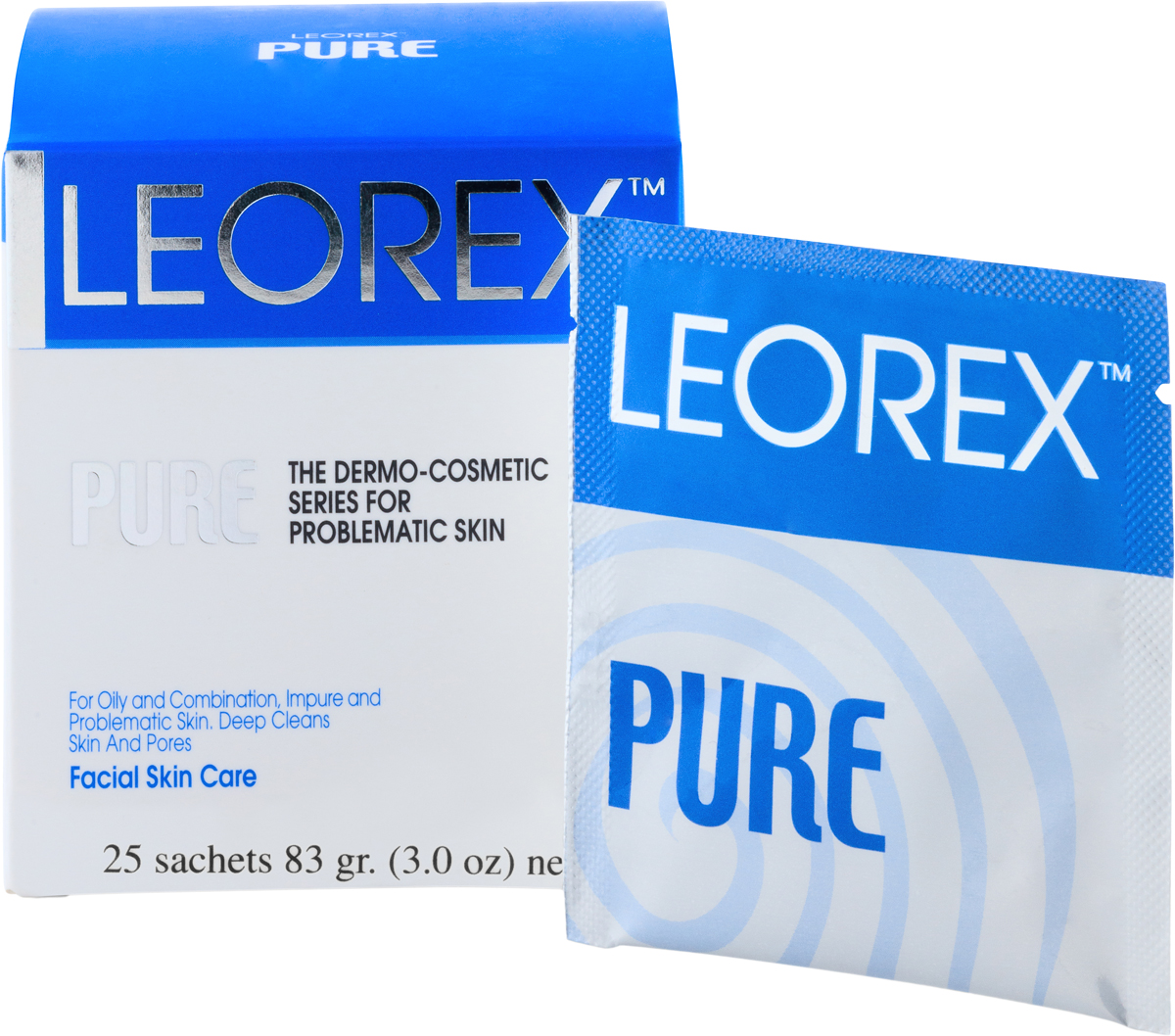 Leorex Pure Гипоаллергенная нано-маска от угревой сыпи, 3,3 мл х 25 шт7290011732525 Leorex Pure Гипоаллергенная нано-маска от угревой сыпи, 3,3 мл х 25 шт7290011732525Высокоэффективный инновационный препарат Leorex Pure предназначен для глубокого очищения и оздоровления даже самой проблемной кожи лица. Его потрясающе высокая степень результативности стала возможной благодаря сочетанию разработок в области нанотехнологий и уникальных качеств каждого ингредиента средства. В состав входят такие компоненты, как алоэ вера в виде порошка, натуральные соли Мертвого моря, мочевина, кремнезём, а также ретинил пальмитат и токоферол ацетат. Маска эффективно устраняет угревую сыпь, раздражение и шелушение кожного покрова, морщины. Способ применения: пакетик с препаратом размять в руке, приведя состав в активное состояние. После чего нанести тонким слоем на предварительно очищенную и обязательно увлажнённую кожу. Полностью высохшую аппликацию следует тщательно смыть. По мере высыхания препарата возможно возникновение лёгкого покалывания, которое постепенно исчезает. Продолжительность ежедневного курса очищения препаратом должна составлять от 7 до 30 дней.