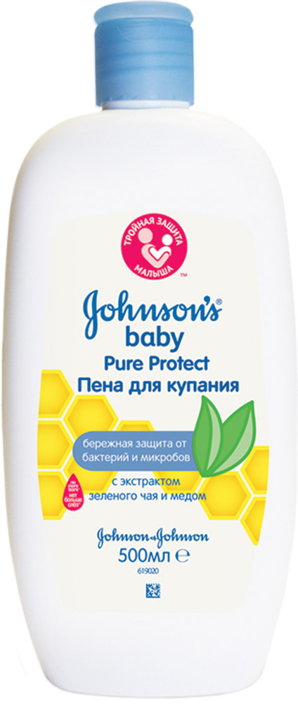 Johnsons baby Pure Protect Детская гель-пена для душа 300 мл03014930 Johnsons baby Pure Protect Детская гель-пена для душа 300 мл03014930JOHNSON’S Baby Детская Пена для купания Pure Protect™. Новая пена для купания JOHNSON’S Baby Pure Protect™ специально разработана для эффективного очищения от грязи и микробов, оставаясь максимально нежной для кожи вашего ребенка. Наша уникальная формула Нет Больше слез обогащена натуральными ингредиентами, включая экстракт зелёного чая. Идеальна для ежедневного ухода. Гипоаллергенна*. Не содержит Мыла. *Формула создана для сведения к минимуму риска аллергии. Узнайте больше на www.johnsonsbaby.ru Вид аромата: зеленый чай и мед