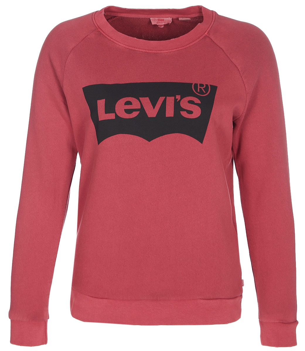 Свитшот женский Levis®, цвет: красный. 2971700110. Размер M (46)2971700110 Свитшот женский Levis®, цвет: красный. 2971700110. Размер M (46)2971700110Комфортный и универсальный свитшот из мягкого флиса с классическим круглым вырезом горловины.