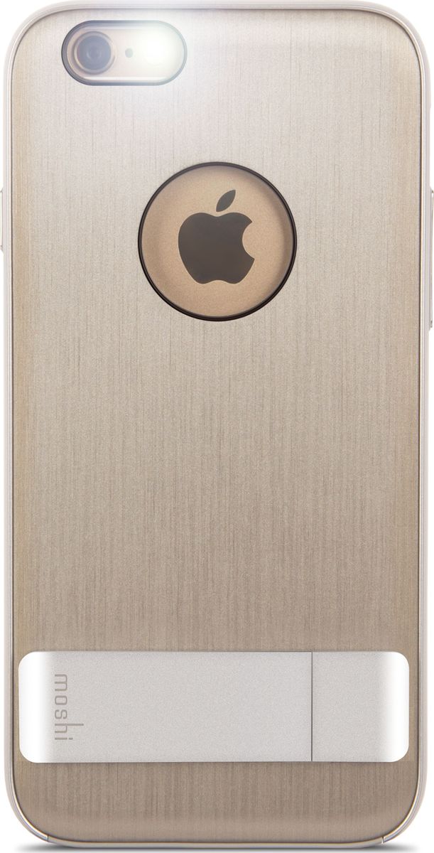 Moshi Kameleon чехол для iPhone 6/6S, Titanium99MO079202 Moshi Kameleon чехол для iPhone 6/6S, Titanium99MO079202Утончённый чехол-подставка Kameleon для iPhone от Moshi позволяет с удобством просматривать видео, одновременно обеспечивая стильную защиту устройства. Гибридная конструкция обеспечивает эффективную защиту от ударов и падений. Ещё более тонкая, чем прежде, алюминиевая подставка обеспечивает возможность устанавливать iPhone как в горизонтальном, так и вертикальном положении, что позволяет просматривать видео без помощи рук. Kameleon разработан для повседневного применения и идеален для потребителей, стремящихся к наилучшему сочетанию функциональности и защиты.ХарактеристикиЭлегантный чехол с прочной алюминиевой подставкой.Защита от падений.Комфортный просмотр видео как в портретном, так и пейзажном режимах.Приподнятые края чехла защищает экран iPhone, когда он лежит дисплеем вниз.Изготовлен из лёгких и прочных материалов.