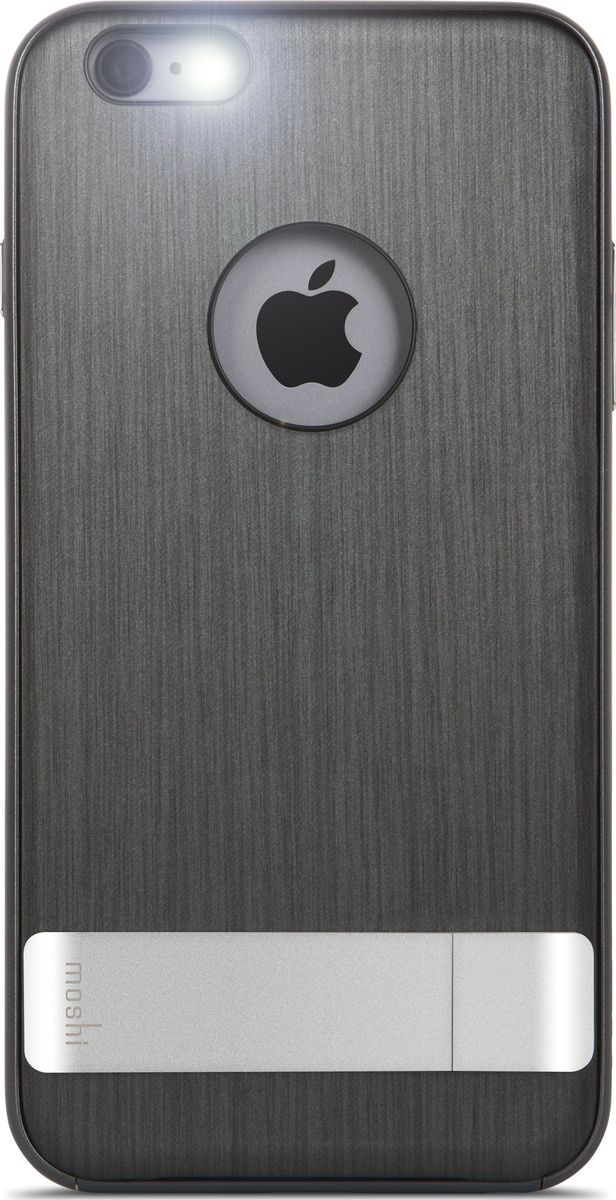 Moshi Kameleon чехол для iPhone 6 Plus/6S Plus, Black99MO080022 Moshi Kameleon чехол для iPhone 6 Plus/6S Plus, Black99MO080022Утончённый чехол-подставка Kameleon для iPhone от Moshi позволяет с удобством просматривать видео, одновременно обеспечивая стильную защиту устройства. Гибридная конструкция обеспечивает эффективную защиту от ударов и падений. Ещё более тонкая, чем прежде, алюминиевая подставка обеспечивает возможность устанавливать iPhone как в горизонтальном, так и вертикальном положении, что позволяет просматривать видео без помощи рук. Kameleon разработан для повседневного применения и идеален для потребителей, стремящихся к наилучшему сочетанию функциональности и защиты.ХарактеристикиЭлегантный чехол с прочной алюминиевой подставкой.Защита от падений.Комфортный просмотр видео как в портретном, так и пейзажном режимах.Приподнятые края чехла защищает экран iPhone, когда он лежит дисплеем вниз.Изготовлен из лёгких и прочных материалов.