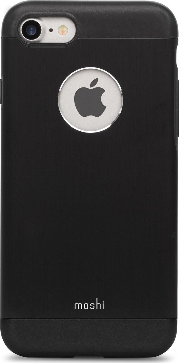 Moshi Armour чехол для iPhone 7/8, Onyx Black99MO088004 Moshi Armour чехол для iPhone 7/8, Onyx Black99MO088004Элегантный чехол Moshi Armour выполнен из алюминия с алмазной огранкой. Он станет прекрасной защитой для Вашего iPhone 7. Красивый на вид и приятный на ощупь, он только подчеркнет все достоинства и преимущества дизайна iPhone. Завышенные края чехла обеспечивают безопасность экрана, когда iPhone лежит дисплеем вниз. Чехол повторяет все линии iPhone 7 в своей особой манере, при этом защищая заднюю часть корпуса и его боковые грани.ХарактеристикиАлюминий премиум класса с алмазной обработкой.Основной каркас чехла состоит из поликарбоната, который защищает находящийся внутри телефон от ударов и повреждений.Полная защита кнопок регулировки громкости и питания.Завышенные края чехла обеспечивают безопасность экрана, когда iPhone лежит дисплеем вниз.??????Обеспечивает защиту от падения согласно оборонным стандартам США (MIL-STD-810G, SGS-certified).