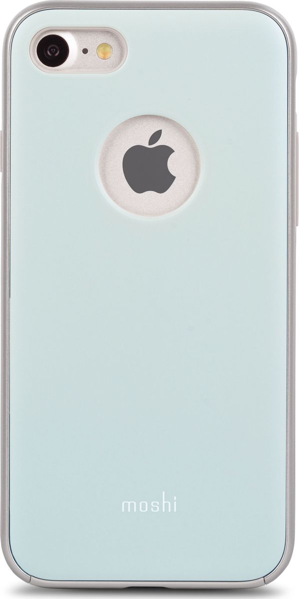 Moshi iGlaze чехол для iPhone 7/8, Powder Blue99MO088521 Moshi iGlaze чехол для iPhone 7/8, Powder Blue99MO088521iGlaze, выполненный в лаконичном стиле, обеспечивает максимальную степень защиты Вашего iPhone от повседневных падений, царапин и ударов. Дизайн собственной разработки включает в себя ударопоглощающий внутренний слой, объёдинённый с защитным противоударным корпусом, что позволило создать лёгкий чехол с длительным сроком службы, эффективно защищающий Ваш изящный iPhone. Лаконичный iGlaze обеспечивает наилучшую защиту iPhone, подчёркивая изящество его форм.ХарактеристикиОригинальная гибридная конструкция обеспечивает наилучшую защиту от ударов и царапин.???Обеспечивает противоударную защиту, соответствующую оборонным стандартам США (MIL-STD-810G, SGS-certified).???Особое покрытие поверхности сохраняет оригинальные цвета на протяжении всего срока эксплуатации.???Изящная и эффективная защита всех кнопок.???Приподнятые края экран защищают iPhone, когда он лежит экраном вниз.