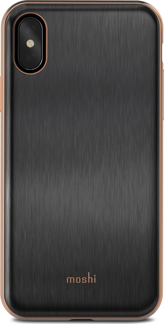 Moshi iGlaze чехол для iPhone X, Black99MO101001 Moshi iGlaze чехол для iPhone X, Black99MO101001iGlaze от Moshi для iPhone X - чехол с гибридной конструкцией, которая сочетает в себе дизайн, функциональность и защиту при падениях. Ударостойкий чехол доступен в трех цветах: Черный, поверхность которого выглядит как отшлифованный метал; Розовый и Жемчужный Белый, структура которых выглядит как стекло, имитируя прозрачную заднюю часть Вашего iPhone. Новый ударостойкий каркас чехла создан с использованием запатентованного компанией Moshi процесса испарения металлов, обеспечивает элегантную, блестящую поверхность, которая является одновременно стильной и защитной. Привлекательный iGlaze защищает Ваш iPhone от царапин и ударов, а также поддерживает беспроводную зарядку Вашего устройства. Специальное покрытие поверхности защищает от истирания, нагрева и изгиба, чтобы Ваш чехол сохранял свой блеск на протяжении долгого времени. ???Приподнятые края защищают экран iPhone, когда он лежит экраном вниз, также, сохранен свободный доступ ко всем кнопкам и камере. Эволюционный, в плане выбора материалов и отделки, iGlaze обеспечивает первоклассный стиль и защищен пожизненной гарантией.ХарактеристикиСверхтонкий чехол с противоударной защитой, соответствующей оборонным стандартам.Полимер сопротивляется ???истиранию, нагреву и изгибу.???Все кнопки полностью защищены.???Гибридная конструкция, доступная в разных цветах.???Приподнятые края защищают экран iPhone, когда он лежит экраном вниз.Поддерживает беспроводную зарядку.