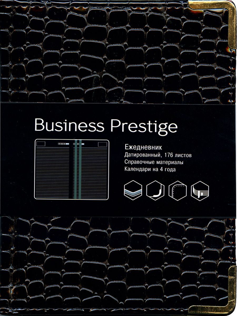 Канц-Эксмо Еженедельник Business Prestige Iguana датированный 176 листов цвет черный формат A6ЕКП61817606 Канц-Эксмо Еженедельник Business Prestige Iguana датированный 176 листов цвет черный формат A6ЕКП61817606Ежедневник А6. Датированный 176 л. (BUSINESS PRESTIGE). Искусственная кожа, цветные форзацы, справочные материалы, ляссе.