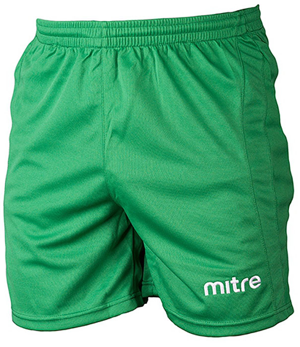 Шорты для мальчика Mitre, цвет: зеленый. TT29026. Размер 134TT29026 Шорты для мальчика Mitre, цвет: зеленый. TT29026. Размер 134TT29026Классические короткие игровые шорты MITRE. Износостойкий 100% полиэстер. Шнурок внутри пояса для идеальной подгонки.