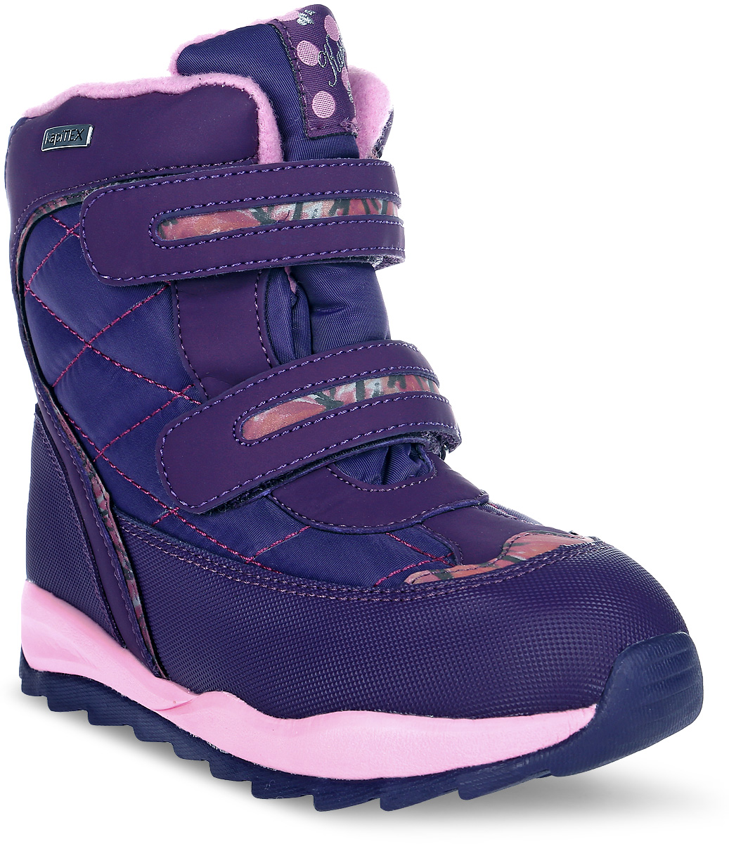Ботинки для девочки Kapika, цвет: сиреневый. 42239-1. Размер 32