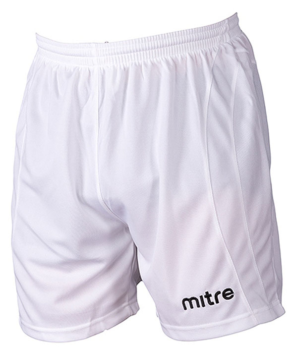 Шорты для мальчика Mitre, цвет: белый. TT29026. Размер 134TT29026 Шорты для мальчика Mitre, цвет: белый. TT29026. Размер 134TT29026Классические короткие игровые шорты MITRE. Износостойкий 100% полиэстер. Шнурок внутри пояса для идеальной подгонки.